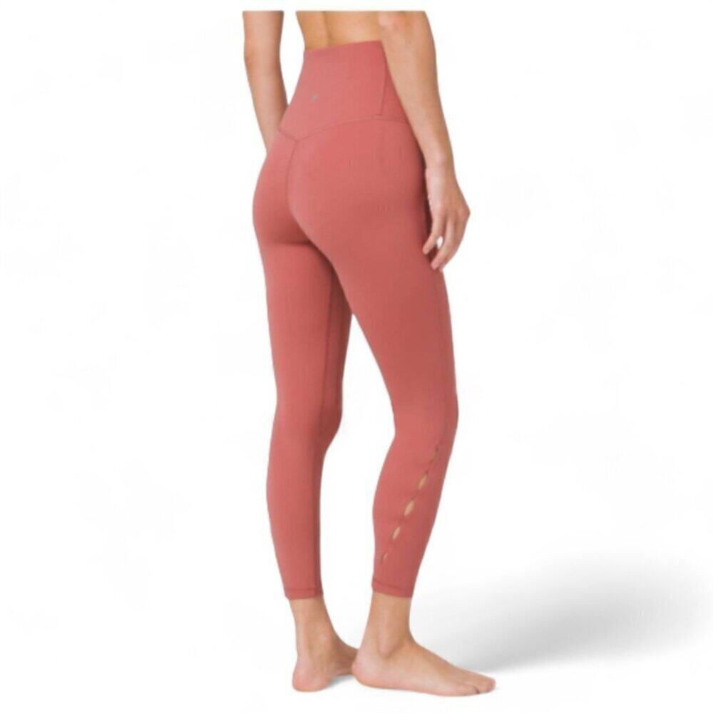 Lululemon Unlimit High-Rise Keyhole Tight 25" Brier Rose Activewear Stretch Sz 4